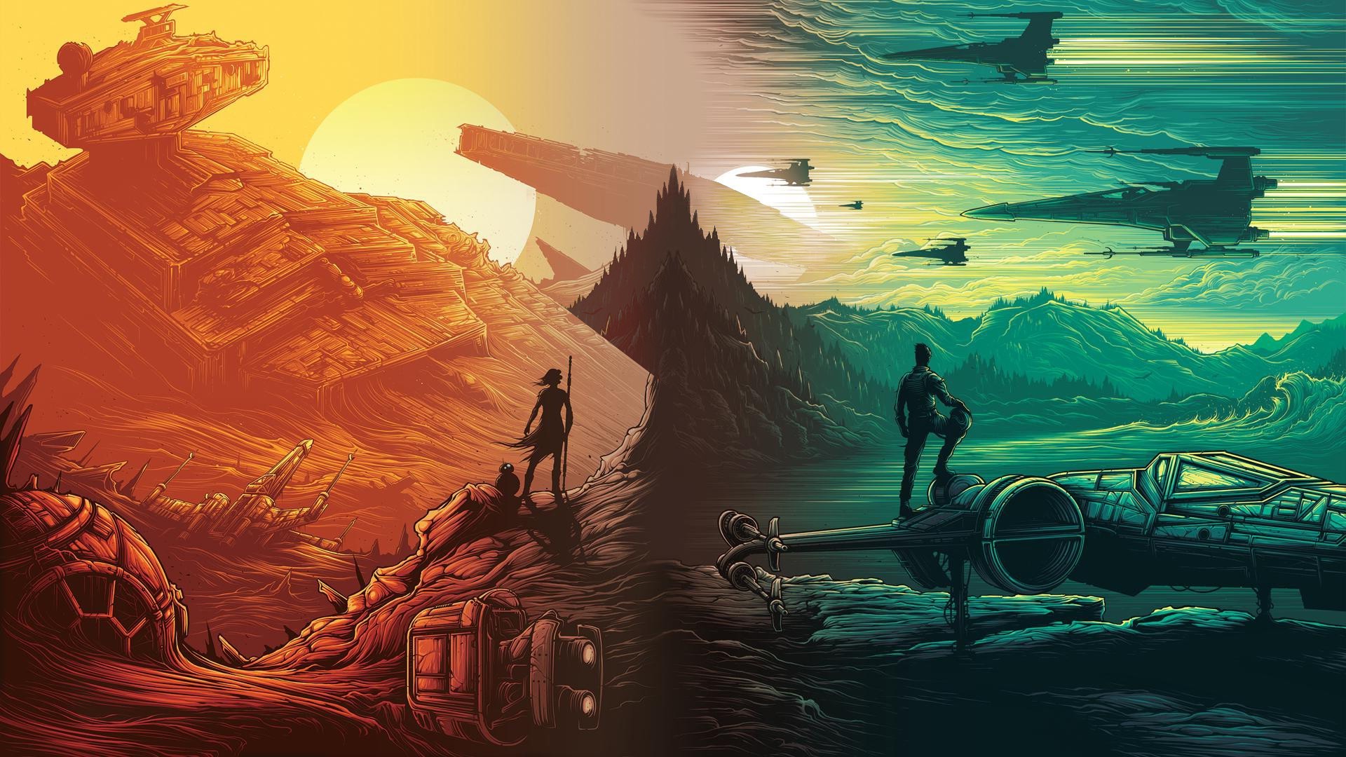 Star Wars, Daisy Ridley, Rey, Poe Dameron, X Wing, - Star Wars 7 Wallpaper Hd , HD Wallpaper & Backgrounds