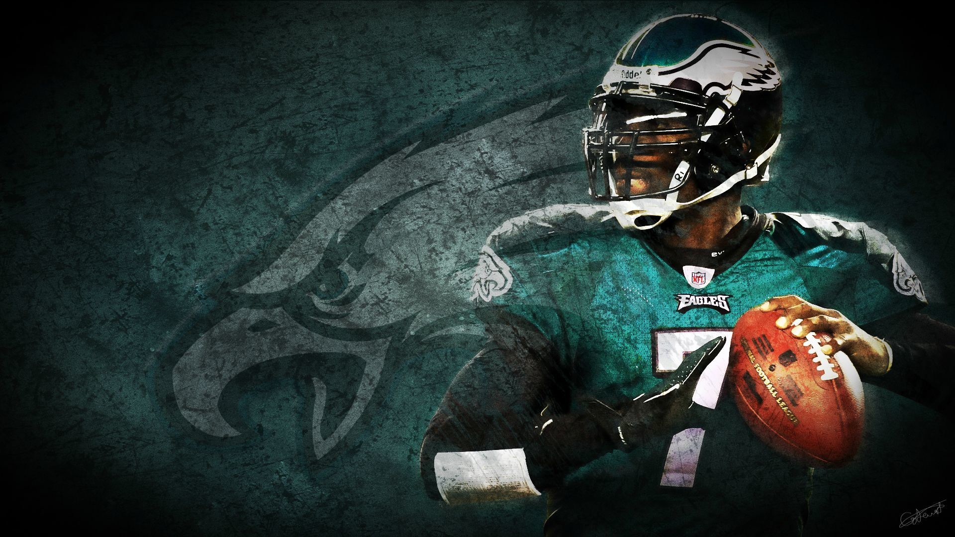 Hd Wallpapers Philadelphia Eagles Wallpaper Brian Dawkins - Michael Vick Wallpaper Eagles , HD Wallpaper & Backgrounds