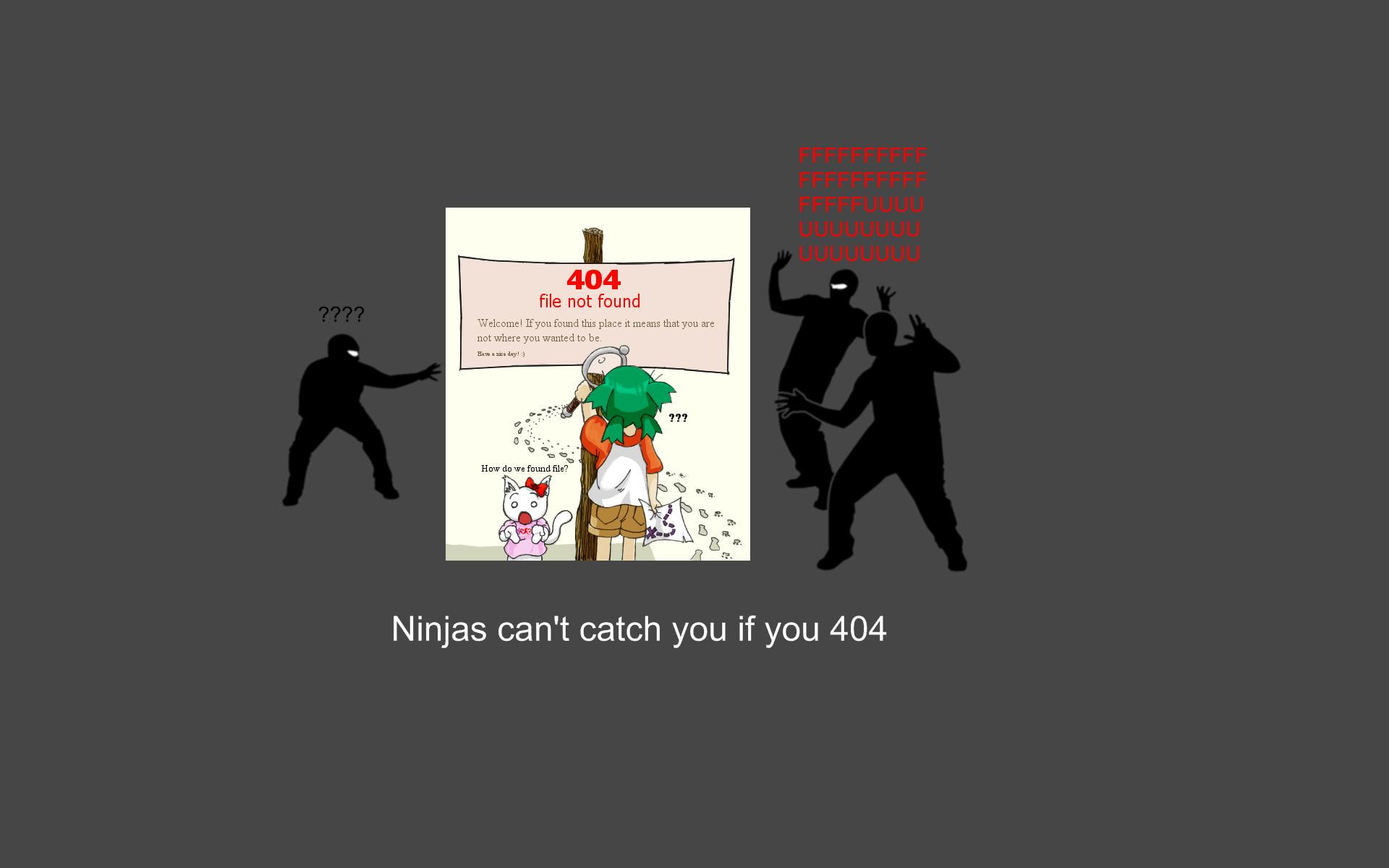 404, Catch, Ninjas, Yotsuba, Yotsubato - Ninja Can T Catch You If , HD Wallpaper & Backgrounds