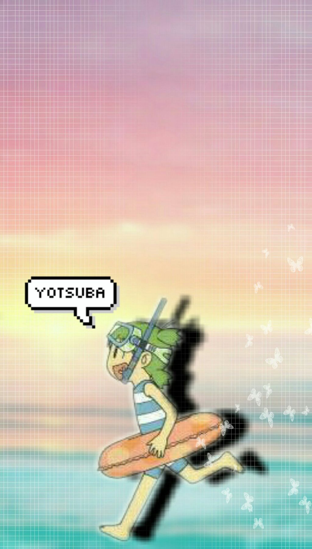 Yotsuba Phone Wallpaper 《summer》 Made By Me - Cartoon , HD Wallpaper & Backgrounds