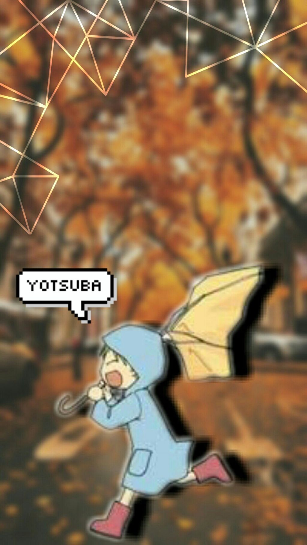 Yotsuba Phone Wallpaper 《autumn》 Made By Me - Autumn , HD Wallpaper & Backgrounds