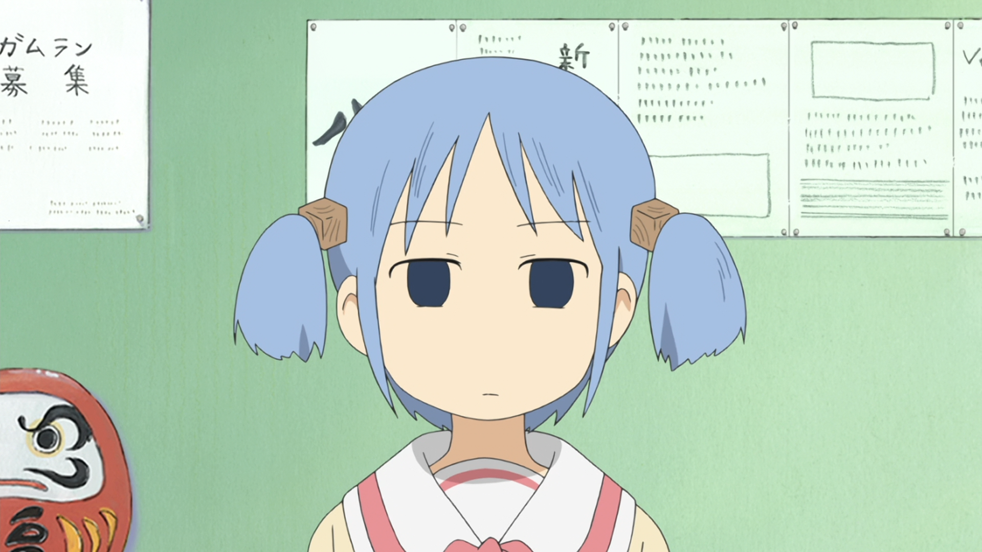 Nichijou - Anime Reaction Face No , HD Wallpaper & Backgrounds