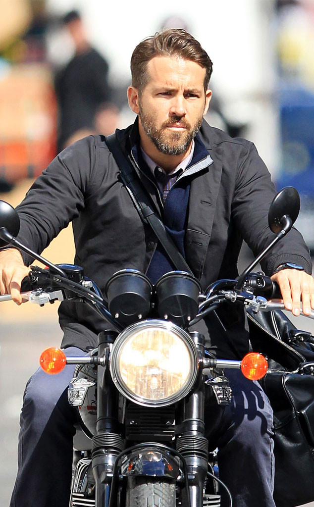 Ryan Reynolds Wallpaper, Where You Can Download This - Triumph Motorcycle With Person , HD Wallpaper & Backgrounds