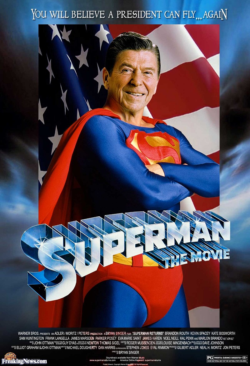 Ronald Reagan In Superman Movie - Ronald Reagan In A Movie , HD Wallpaper & Backgrounds