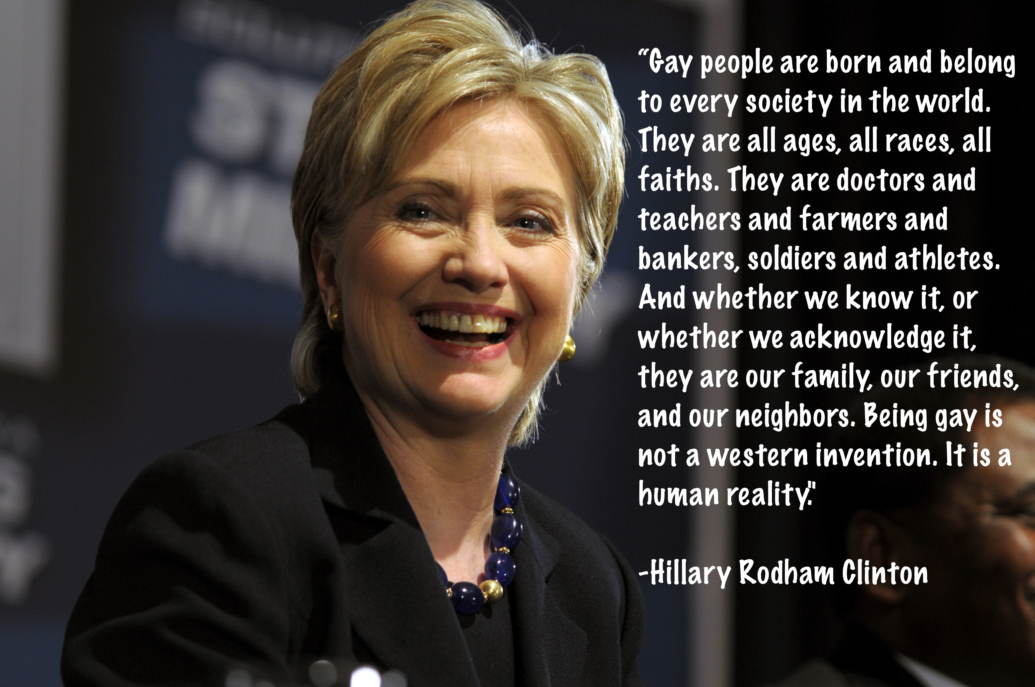 Hillary Rodham Clinton - Hillary Lgbt Quotes , HD Wallpaper & Backgrounds