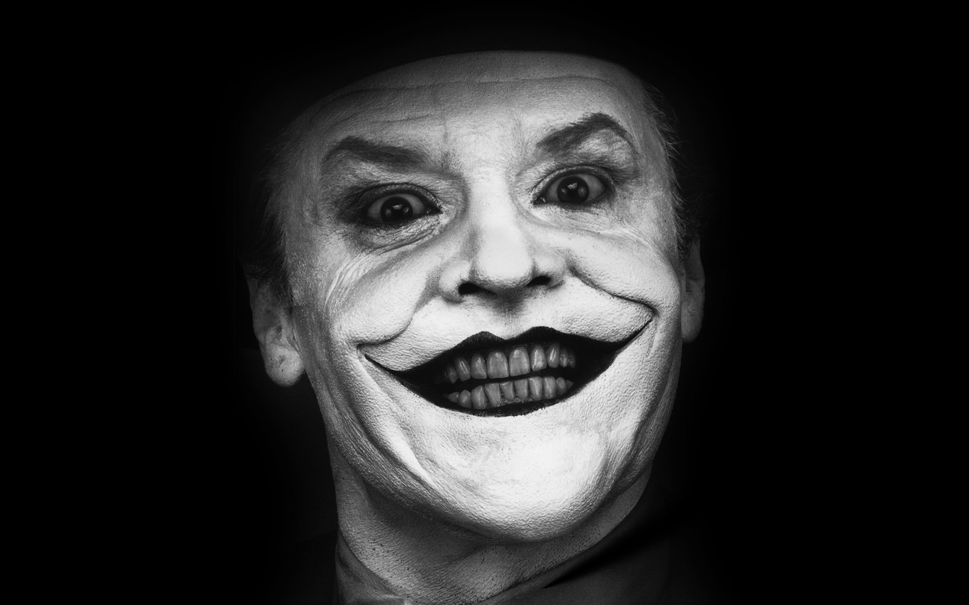 Jack Nicholson Joker Monochrome - Jack Nicholson , HD Wallpaper & Backgrounds