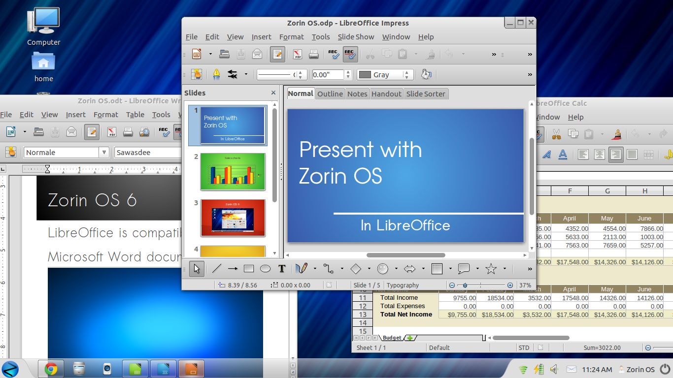 Zorin Os - Zorin Os Windows , HD Wallpaper & Backgrounds