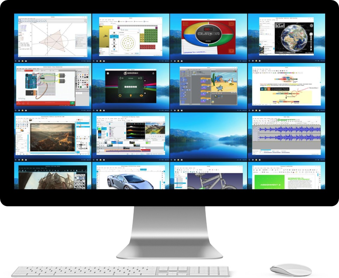 Zorin Os - Computer Monitor , HD Wallpaper & Backgrounds