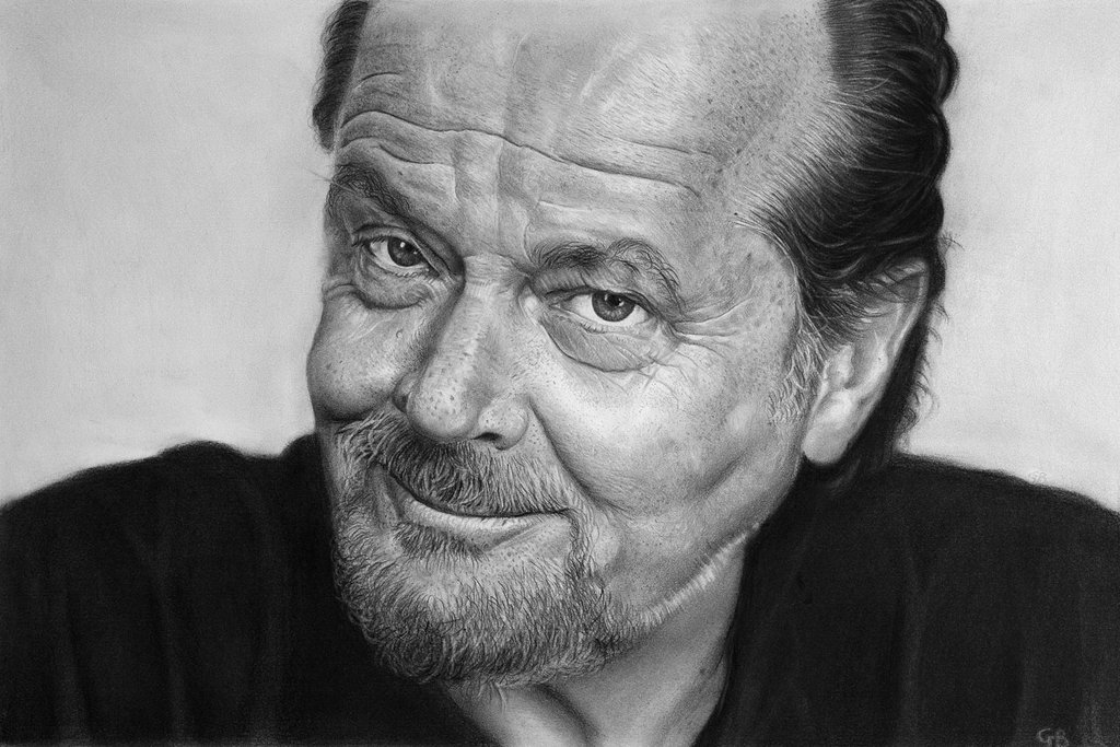 Jack Nicholson Amazing Drawing - Jack Nicholson , HD Wallpaper & Backgrounds