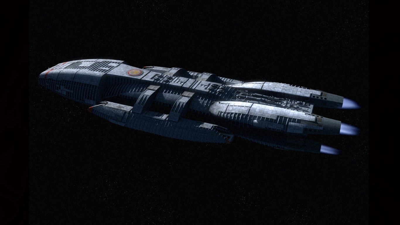Battlestar Galactica Wallpaper - Battlestar Galactica Capital Ship , HD Wallpaper & Backgrounds
