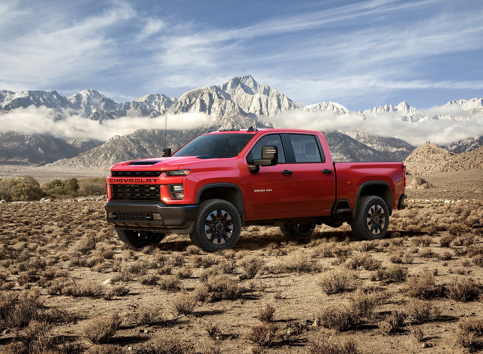 2020 Chevrolet Silverado 2500 Hd Custom Front Three-quarter - 2020 Chevy Silverado 2500 , HD Wallpaper & Backgrounds