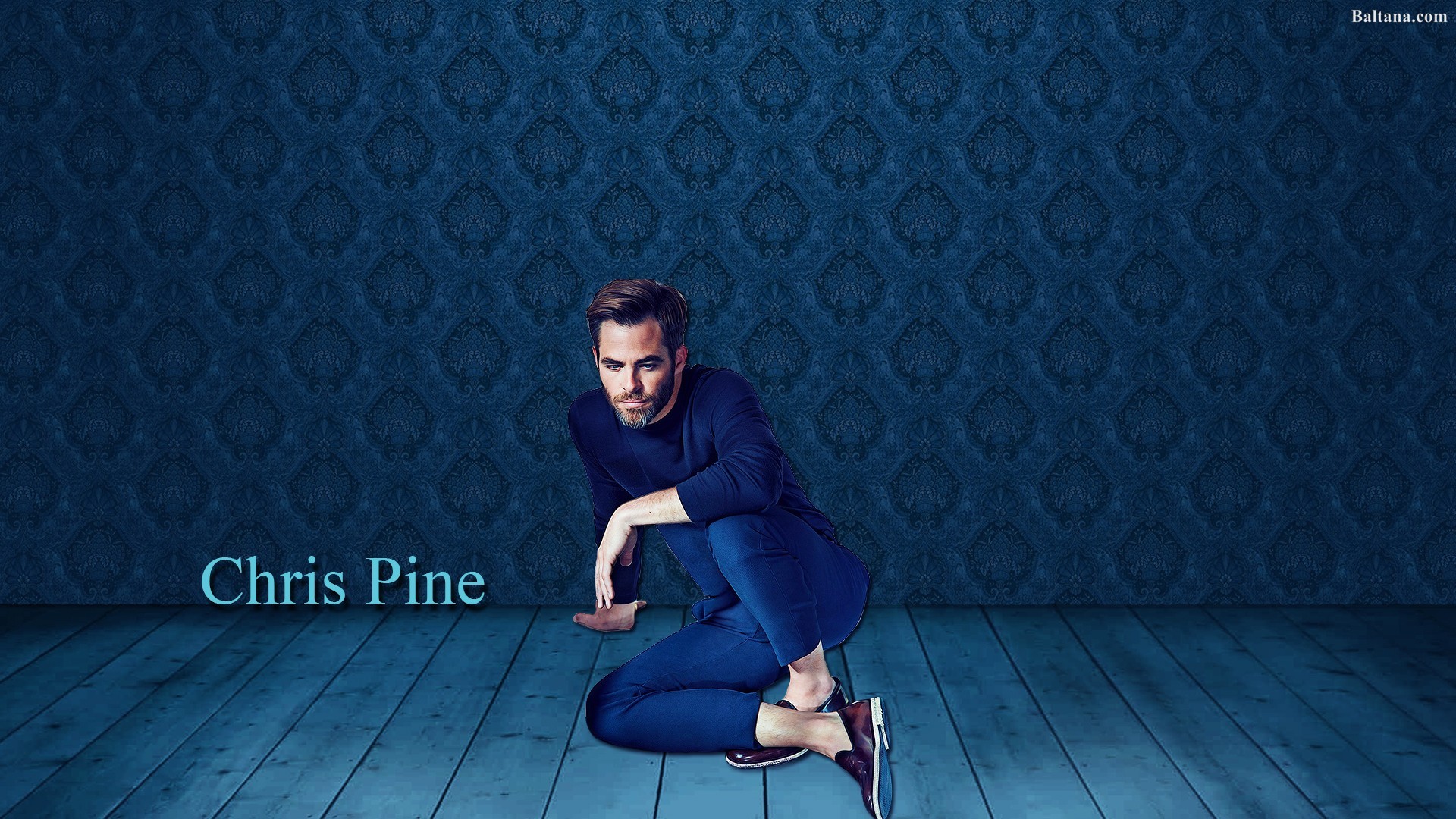 Chris Pine Background Wallpaper - Sitting , HD Wallpaper & Backgrounds