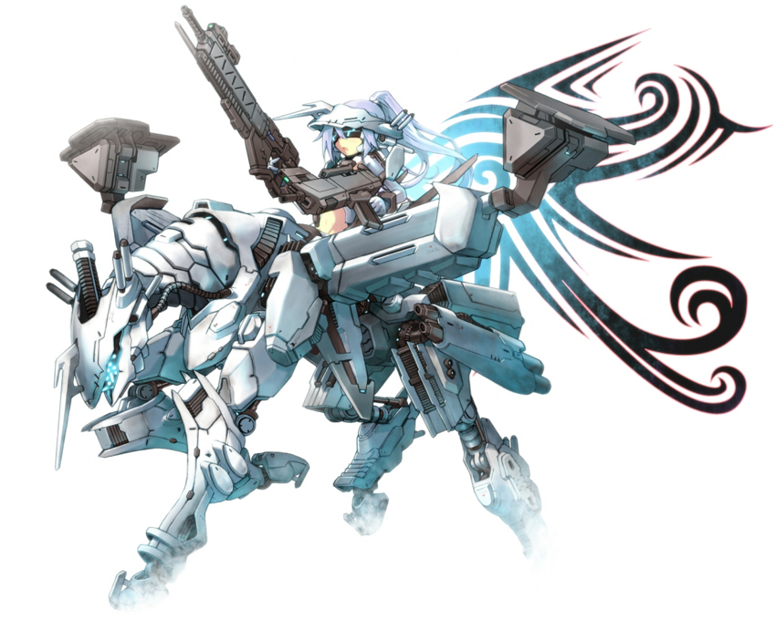 Armored Core - White Glint Anime Girl , HD Wallpaper & Backgrounds