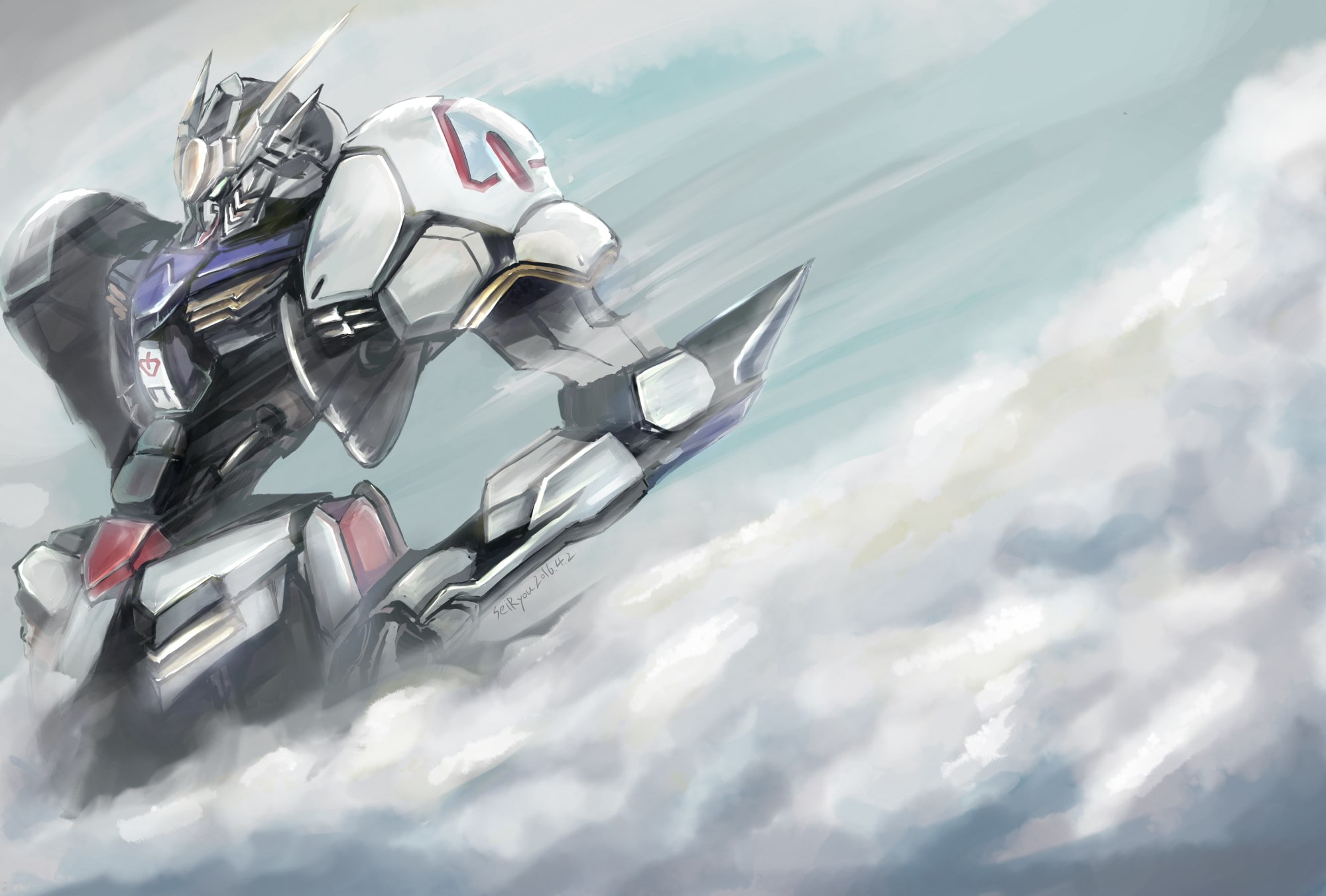 Mobile Suit Gundam Iron Blooded Orphans - Gundam Iron Blooded Orphans Wallpaper 4k , HD Wallpaper & Backgrounds