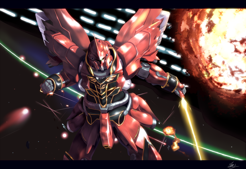 Ama-x7 Shamblo - Gundam Sinanju , HD Wallpaper & Backgrounds