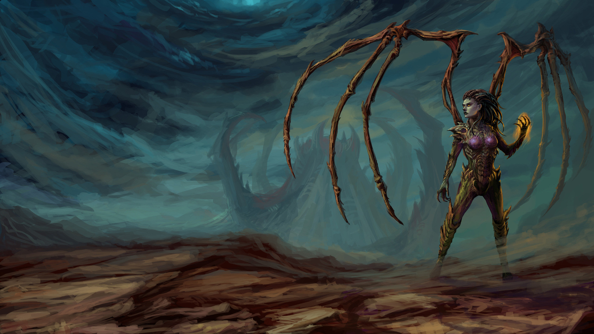 Starcraft 2 Kerrigan Hd , HD Wallpaper & Backgrounds