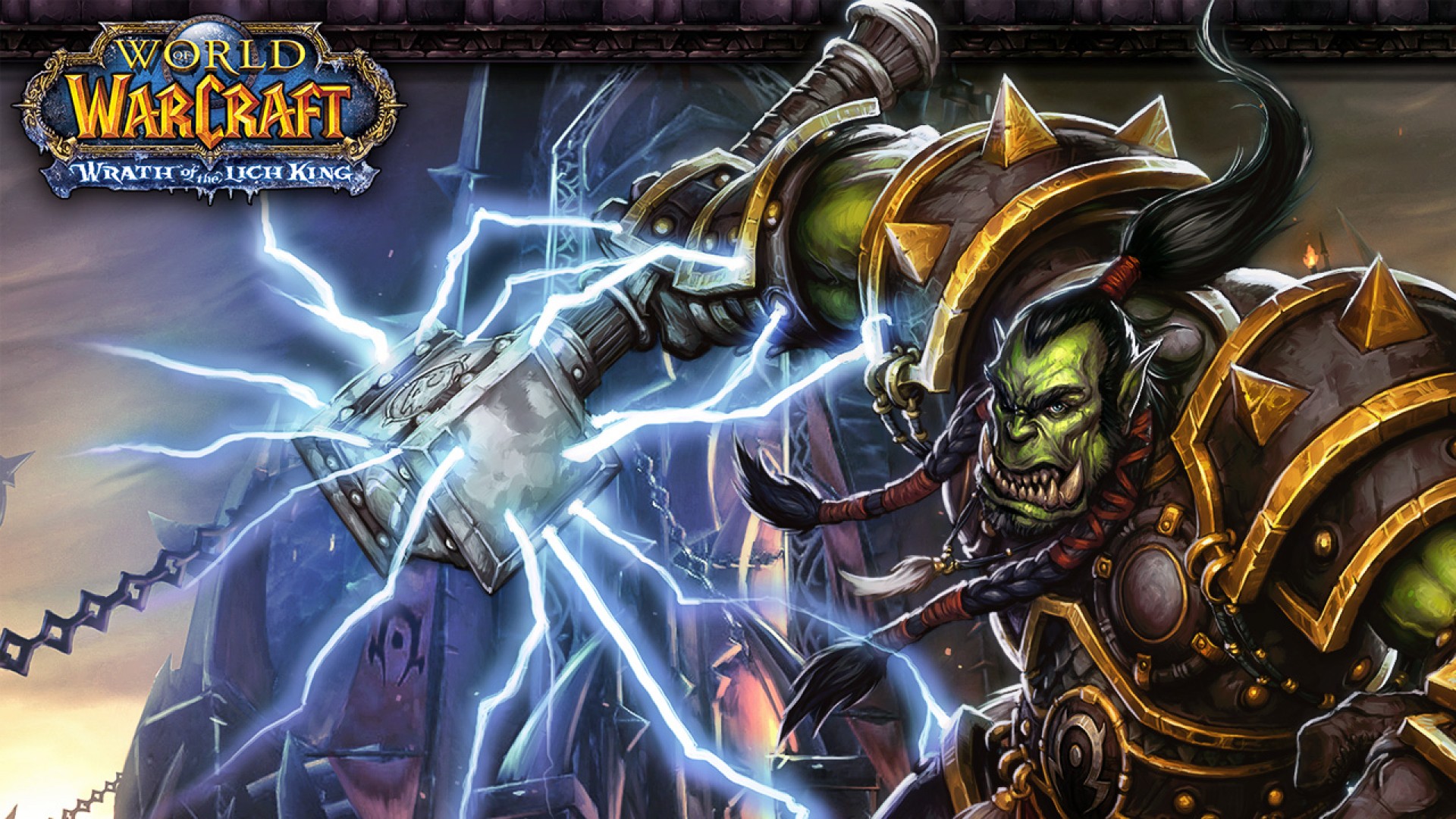 World Of Warcraft Orc Fighting , HD Wallpaper & Backgrounds