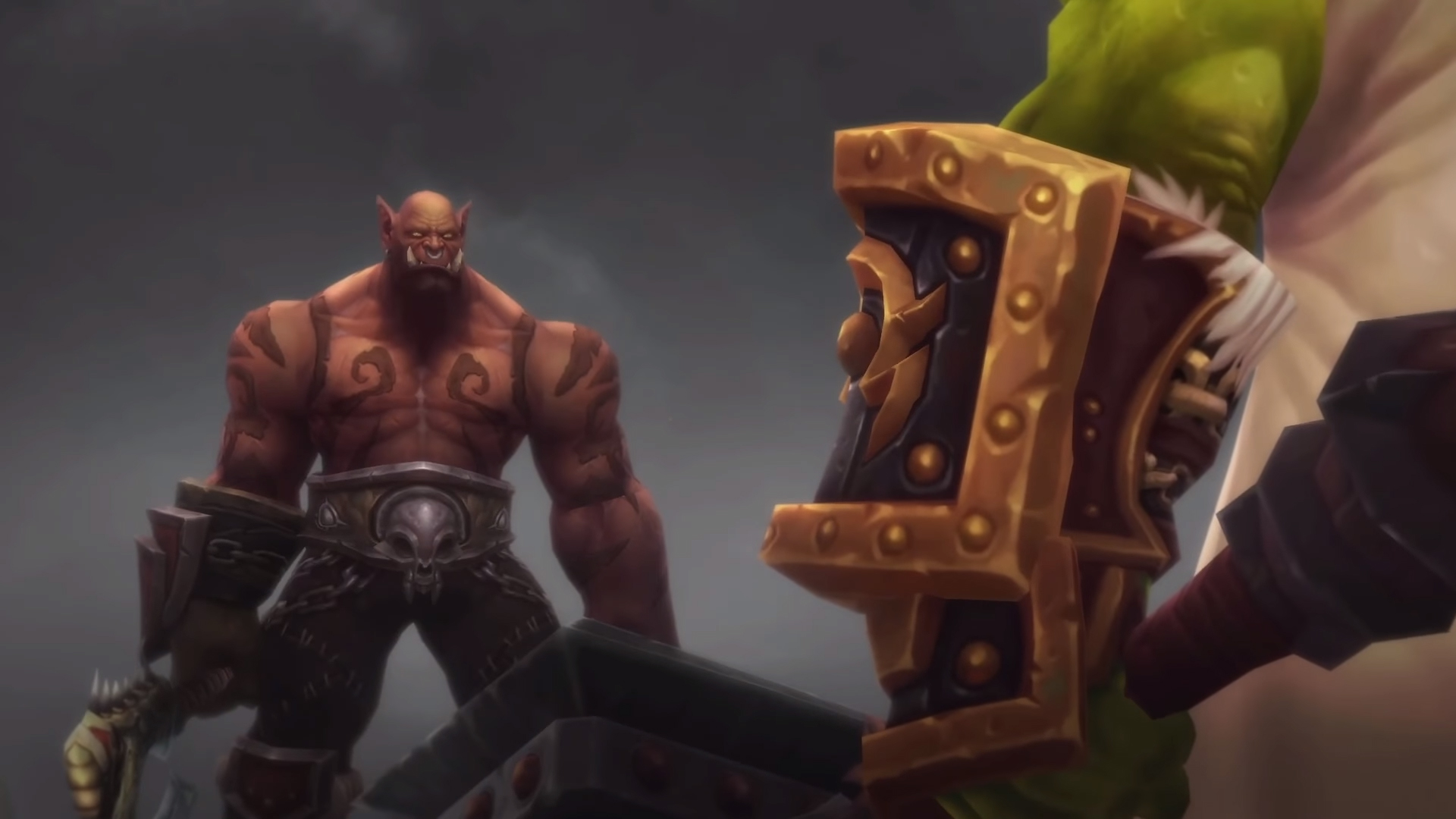 Garrosh Hellscream Vs Thrall In Mak'gora - Garrosh Draenor , HD Wallpaper & Backgrounds