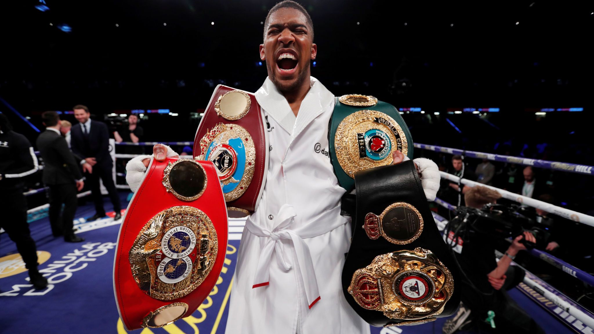Anthony Joshua Takes Wbo Title With Bruising Win Over - Anthony Joshua Titles , HD Wallpaper & Backgrounds