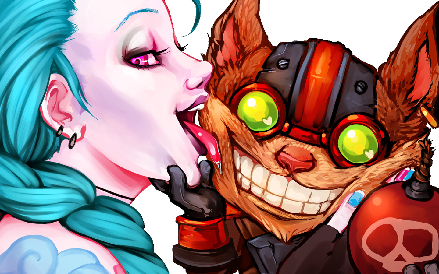 Jinx And Ziggs Fan Art League Of Legends League Of Legends Jinx