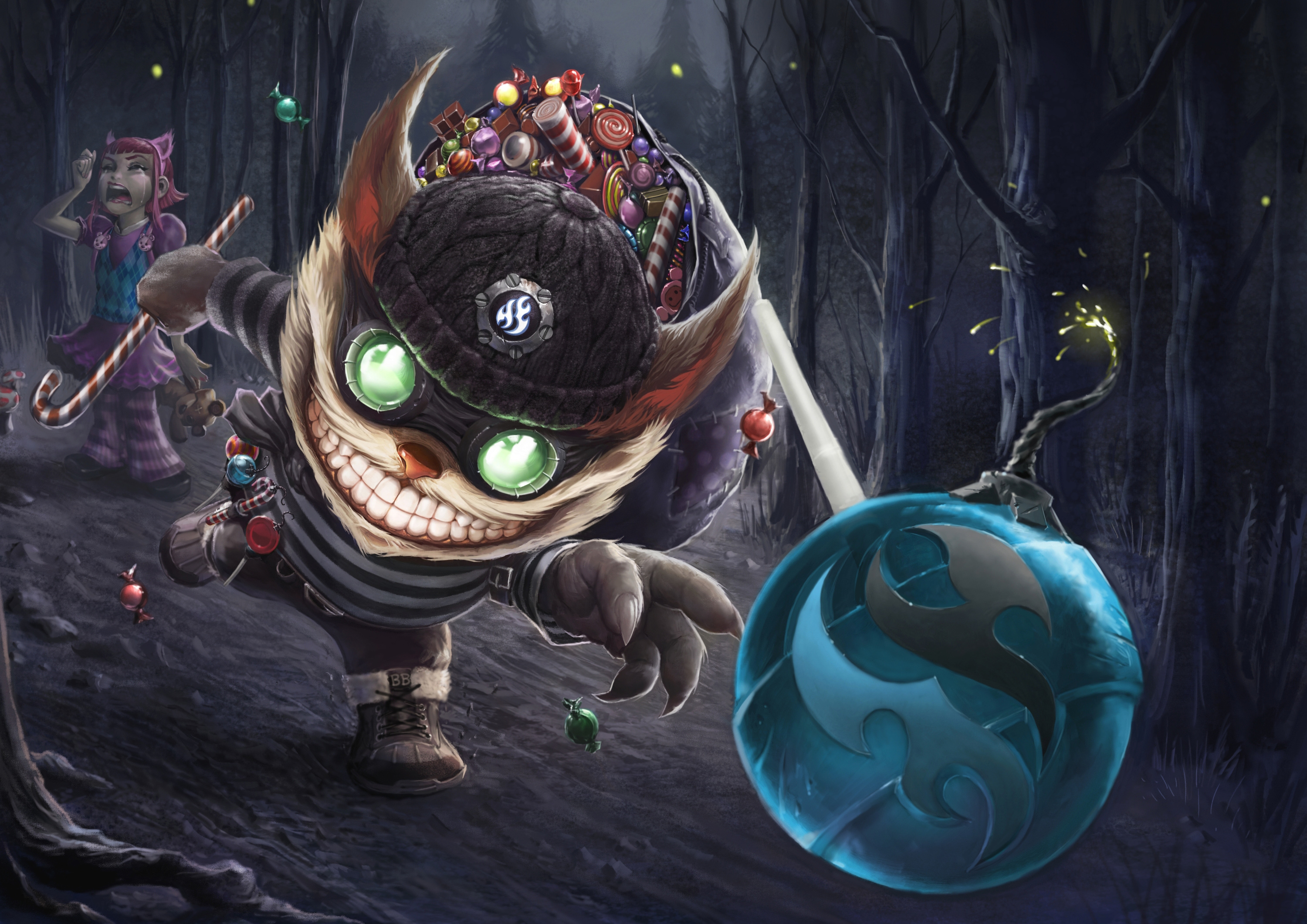 Ziggs Annie By Blazingboost Hd Wallpaper Fan Art Lol Ziggs