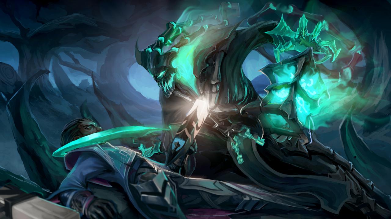 You Are Here - Lol Thresh Vs Lucian , HD Wallpaper & Backgrounds