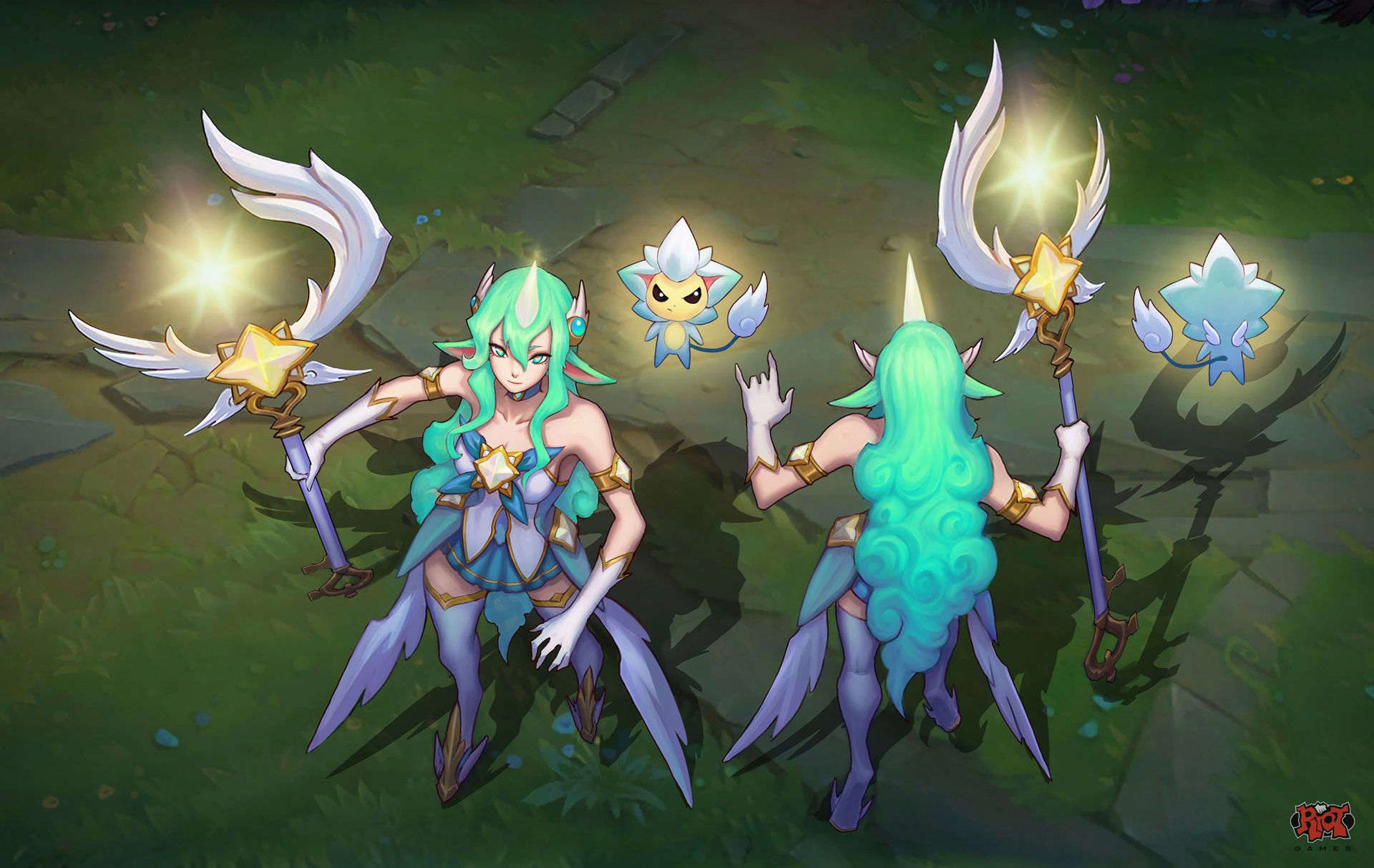 Star Guardian Soraka Concept By Jesse Li Hd Wallpaper - Star Guardian Soraka In Game , HD Wallpaper & Backgrounds