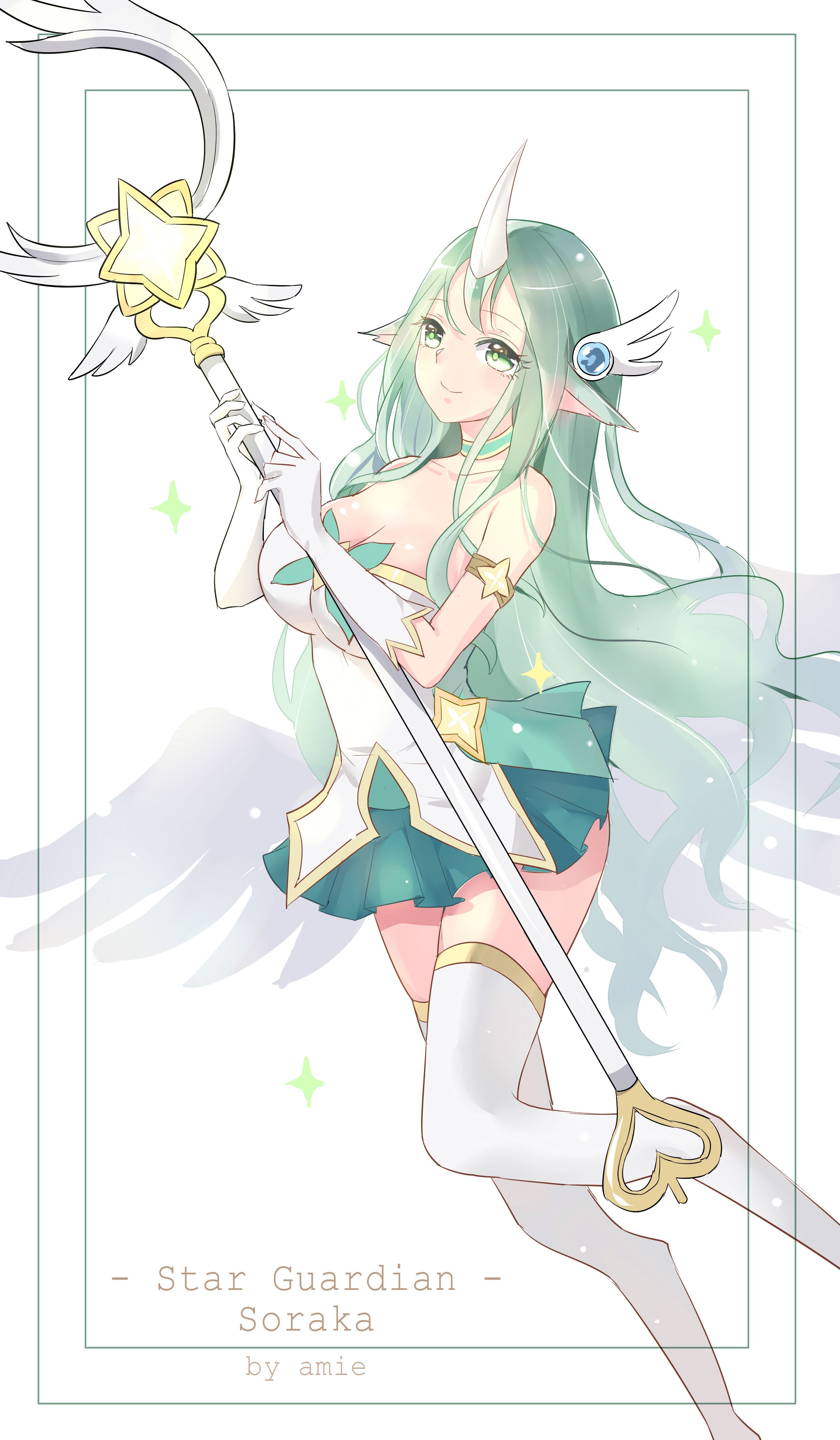 Star Guardian Soraka - League Of Legends Star Guardian Soraka Fan Art , HD Wallpaper & Backgrounds