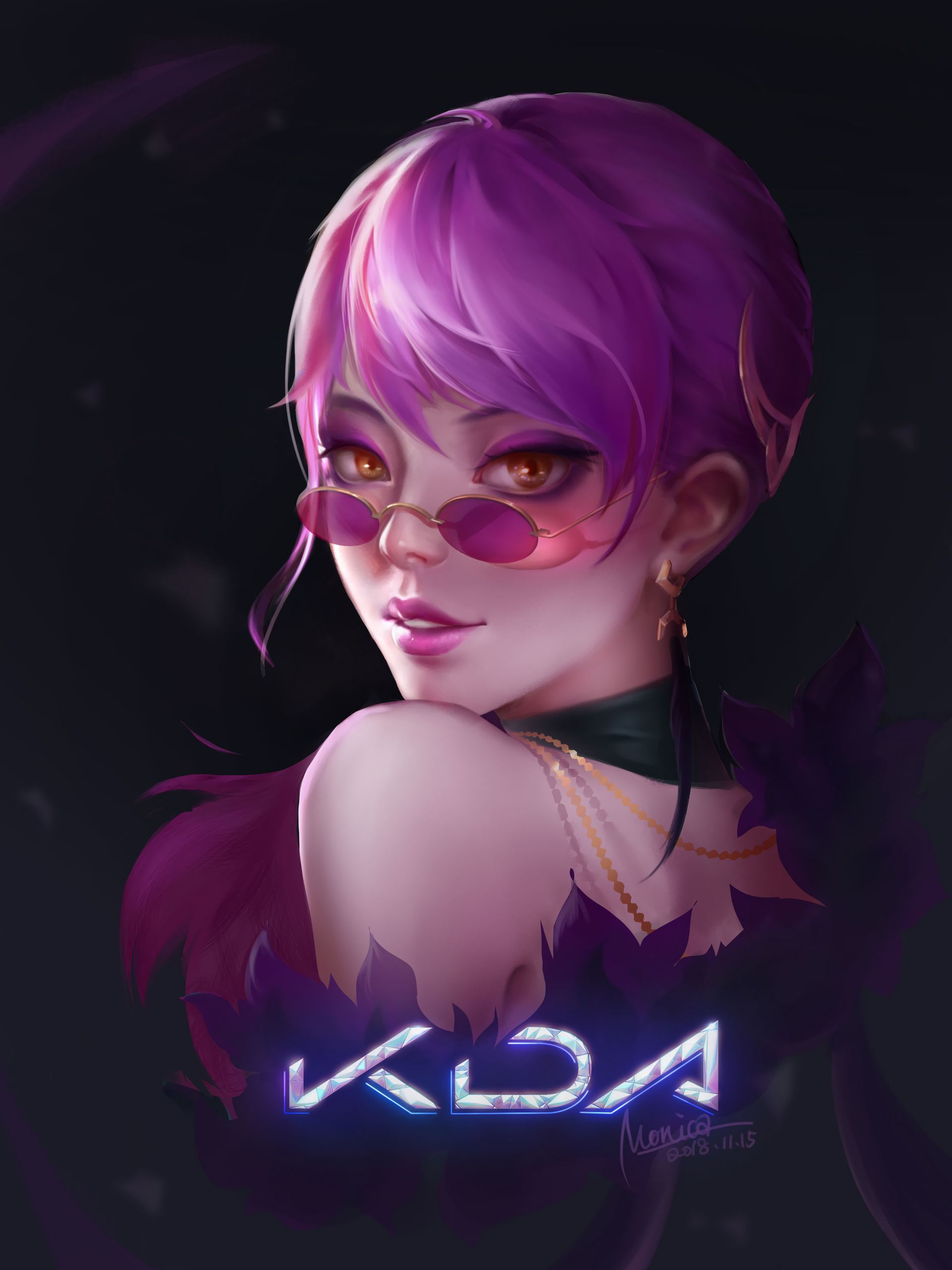 Http - //www - Lol Wallpapers - Com/wp Evelynn By Meng - Fanart League Of Legends Evelynn , HD Wallpaper & Backgrounds