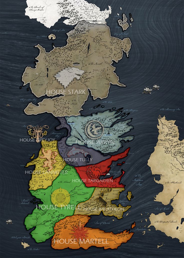 Westeros Map Top Hdq - Mapa Game Of Thrones , HD Wallpaper & Backgrounds