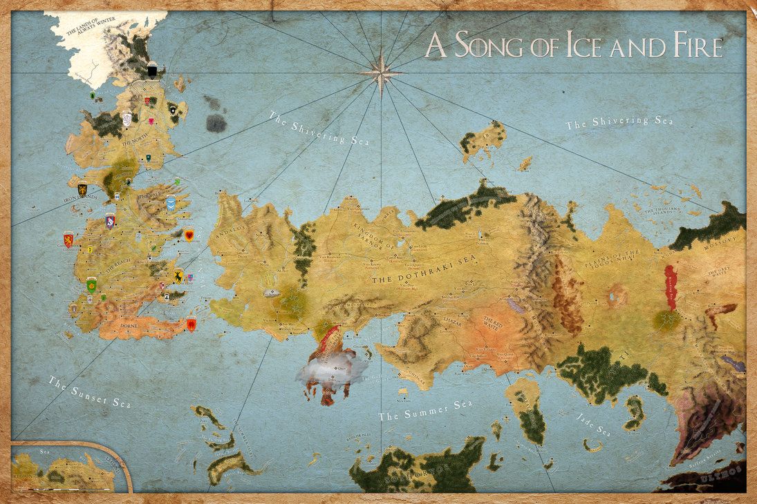 Map A Song Of Ice And Fire - Asoiaf Maps , HD Wallpaper & Backgrounds