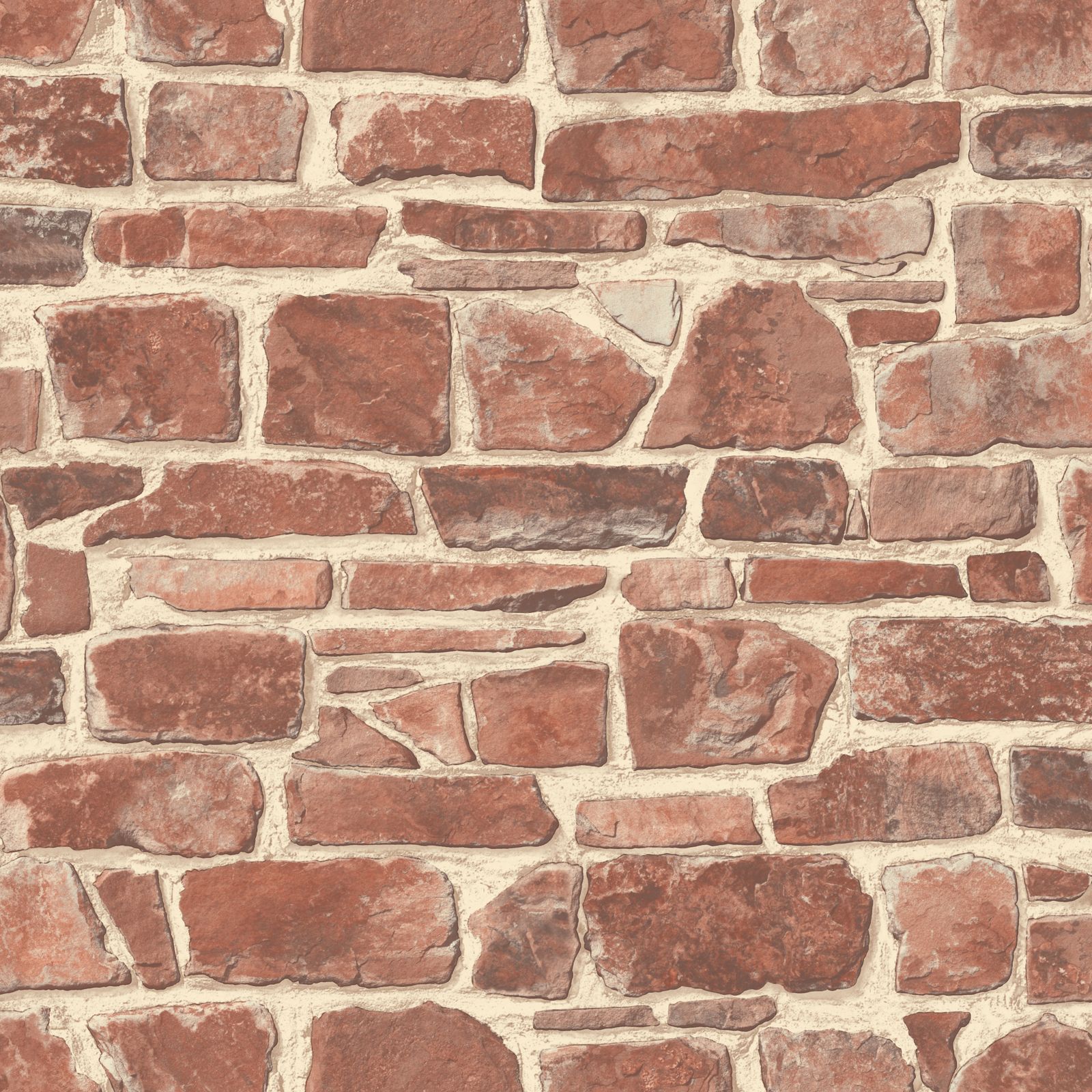 Details About Red Stone Wall Wallpaper - New Wall , HD Wallpaper & Backgrounds