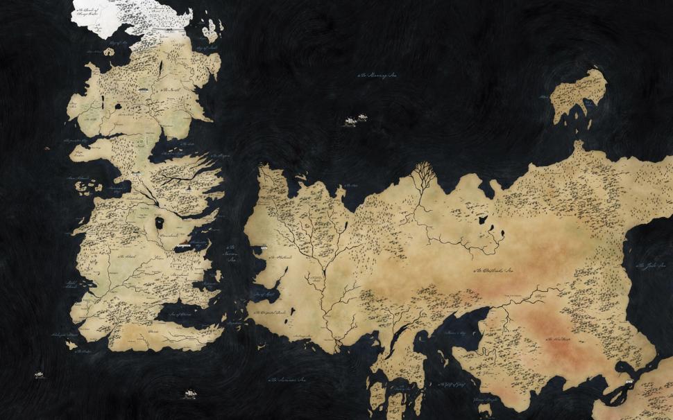 Game Of Thrones Song Of Ice And Fire Map Westeros Hd - Game Of Thrones Map 4k , HD Wallpaper & Backgrounds