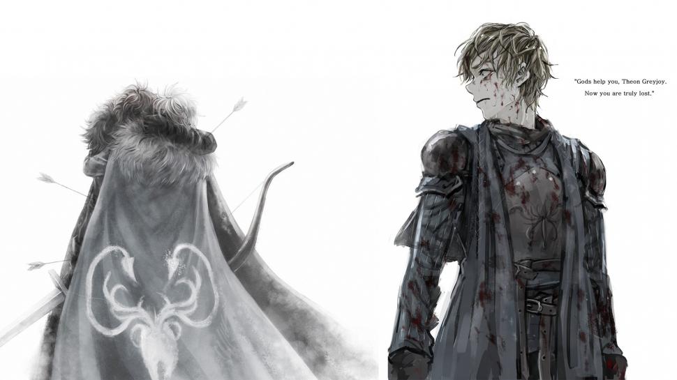 Game Of Thrones Song Of Ice And Fire Greyjoy Drawing - Theon Greyjoy Fan Art , HD Wallpaper & Backgrounds
