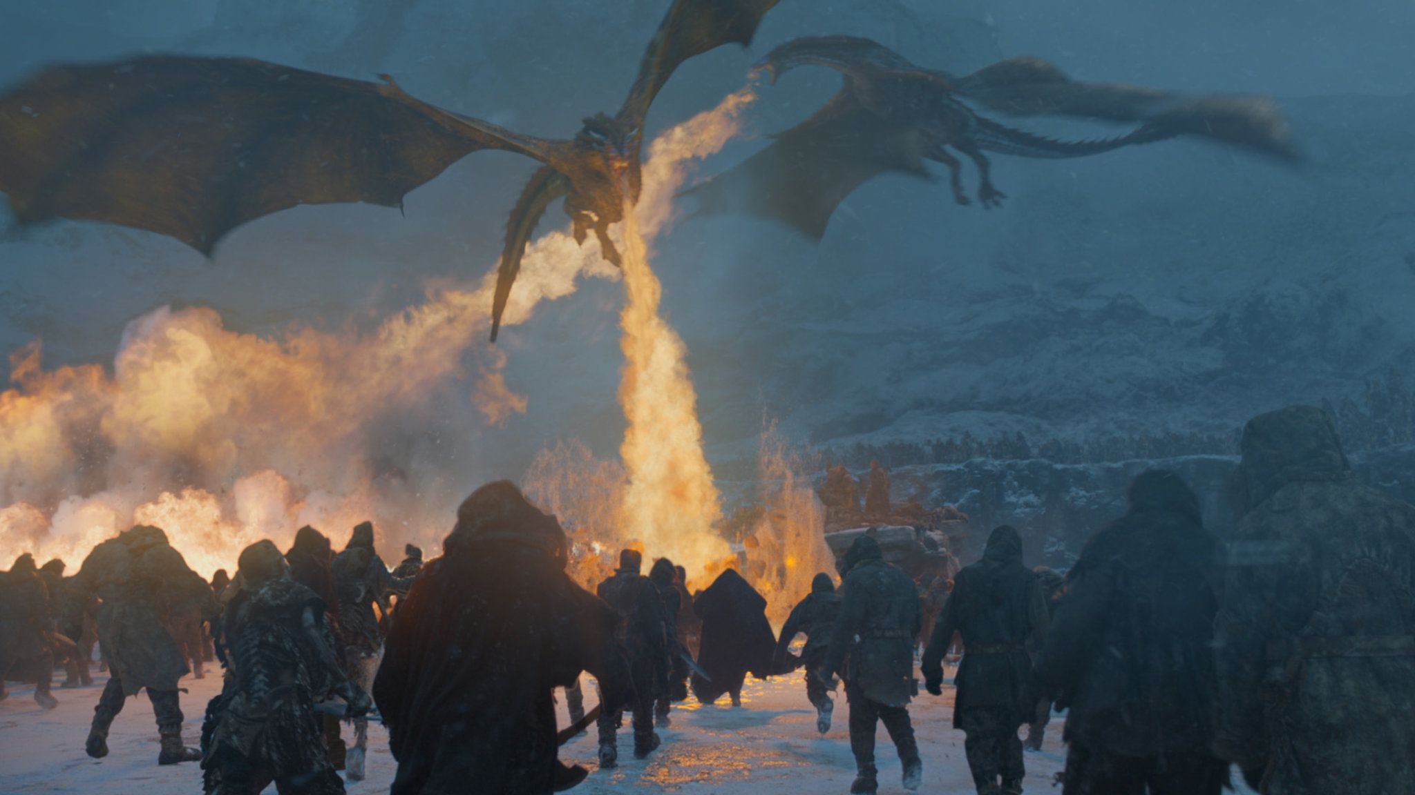 The Winter Is Coming - White Walker Kills Dragon , HD Wallpaper & Backgrounds