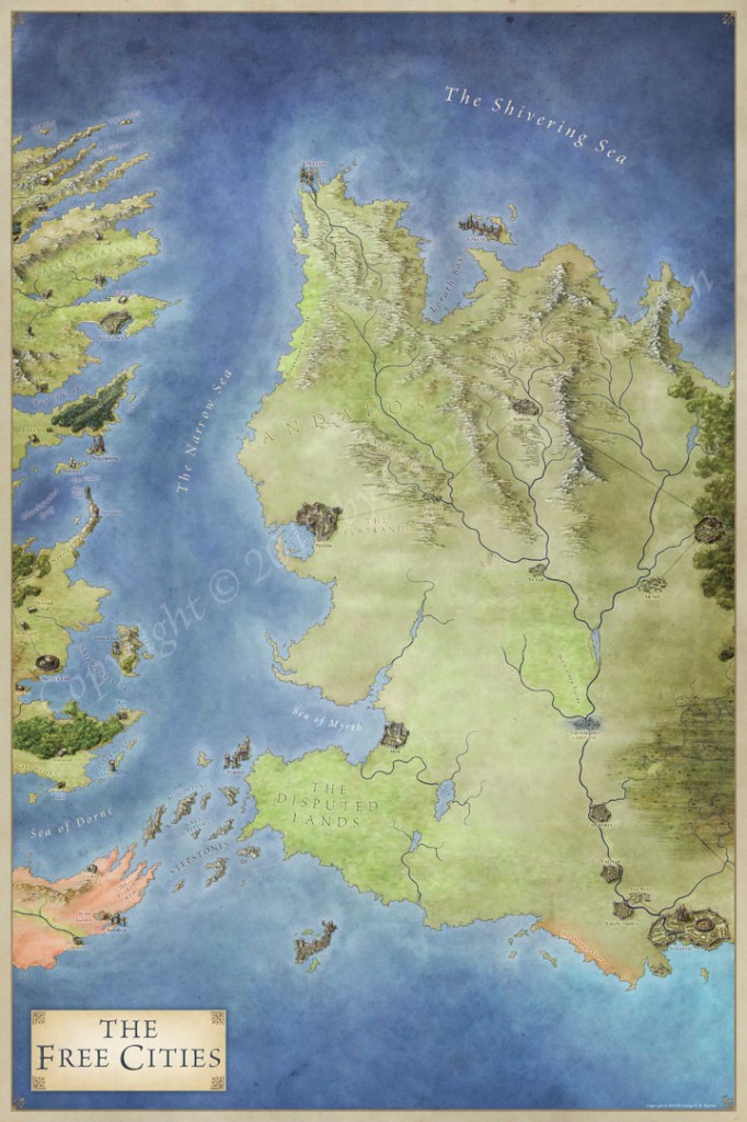 Free Cities Of Essos Map , HD Wallpaper & Backgrounds