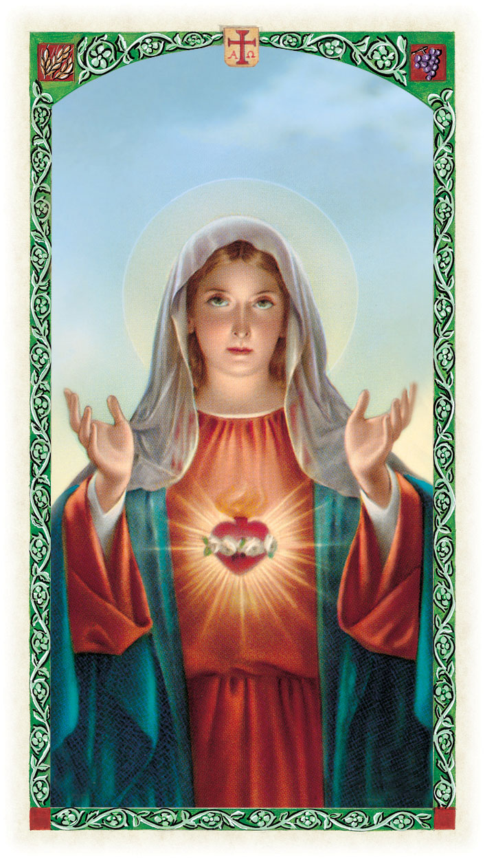 Apariciones De La Vi - Immaculate Heart Of Mary Prayer Card , HD Wallpaper & Backgrounds
