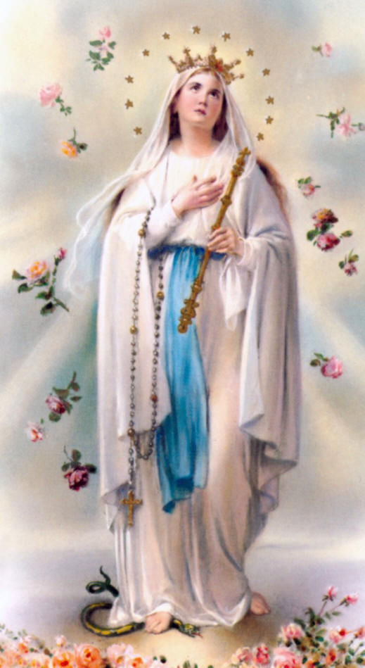 The Rosary Solves All Problems Regarding The Holy Rosary, - Different Pictures Of Mama Mary , HD Wallpaper & Backgrounds