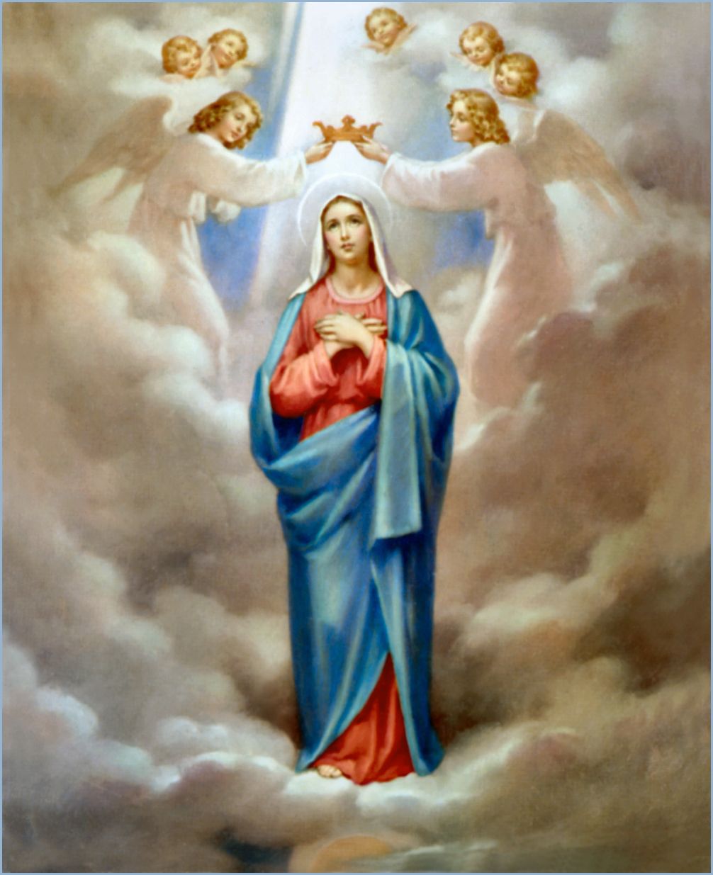 The Coronation Of The Blessed Mother Cruz Sagrada, - Assumption Of Mary , HD Wallpaper & Backgrounds