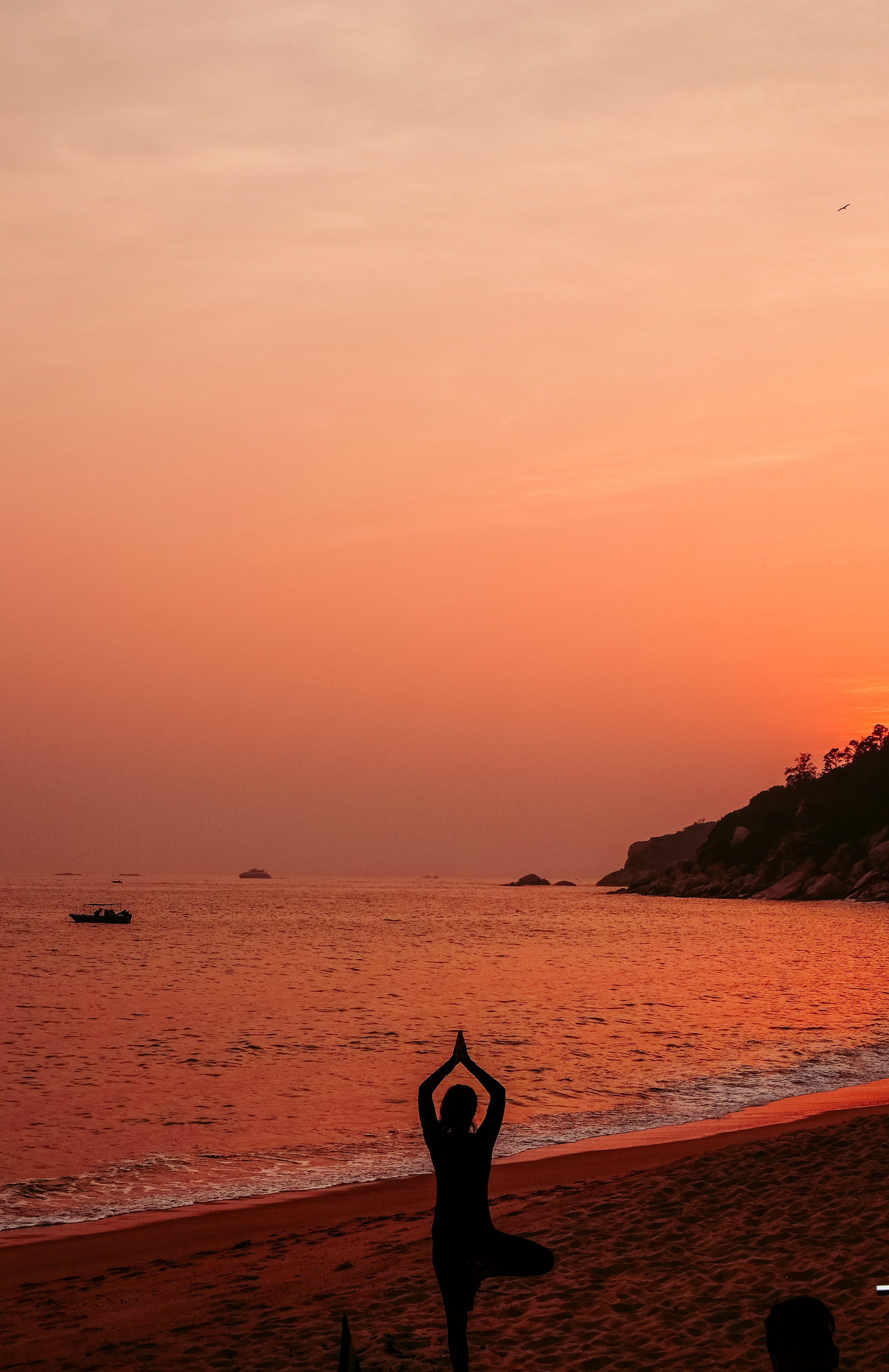 #2760x4261 Namaste On The Beach Wallpaper And Background - Yoga , HD Wallpaper & Backgrounds