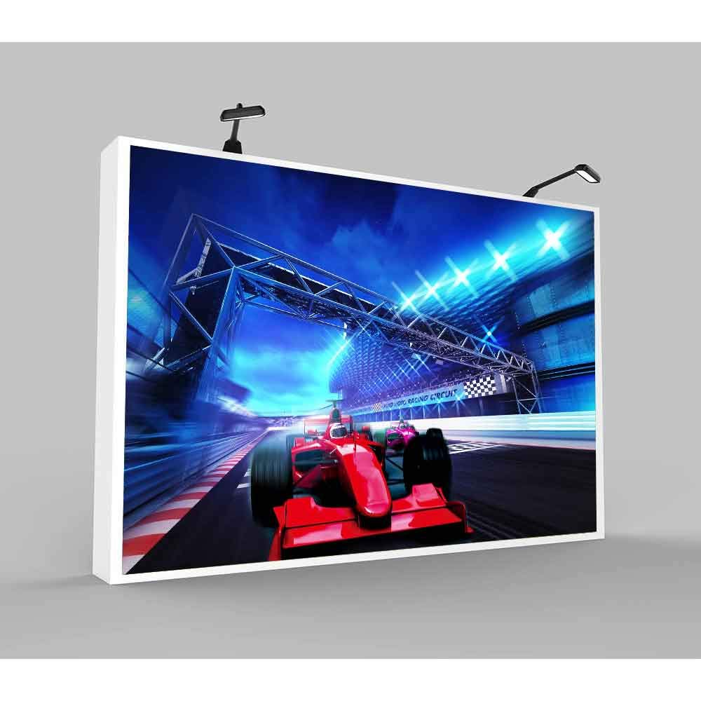 Red Karting Backdrop, Blue City Streamer Photo Background, - 3d Race Track Hd Background , HD Wallpaper & Backgrounds