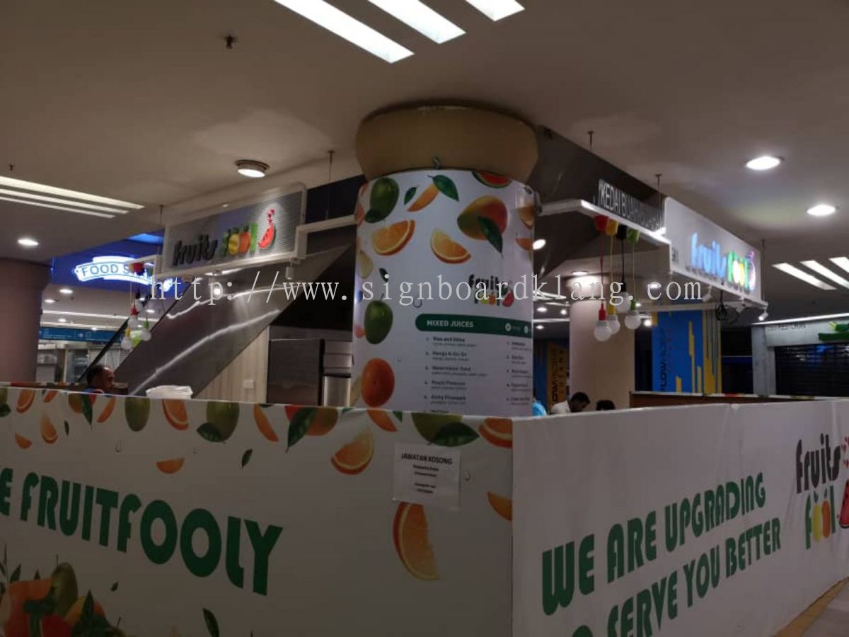 Fruits Fool Inkjet Wallpaper Printing In 1utama Shopping - Banner , HD Wallpaper & Backgrounds