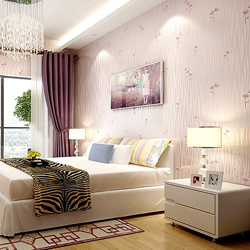 Buy 6 Korean Fashion Flowers Cozy Bedroom Wallpaper - Window Covering , HD Wallpaper & Backgrounds