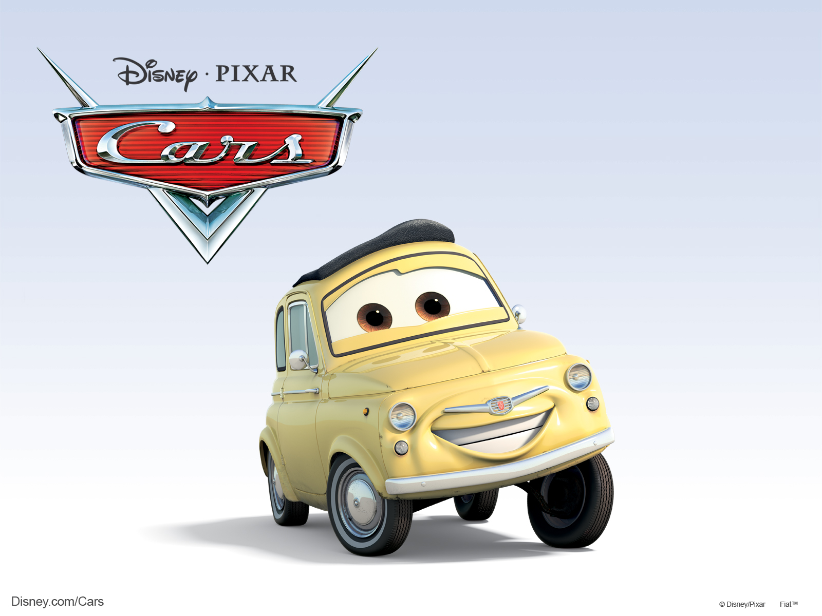 Luigi The Italian Car From The Disney/pixar Move Cars - Cars Disney , HD Wallpaper & Backgrounds