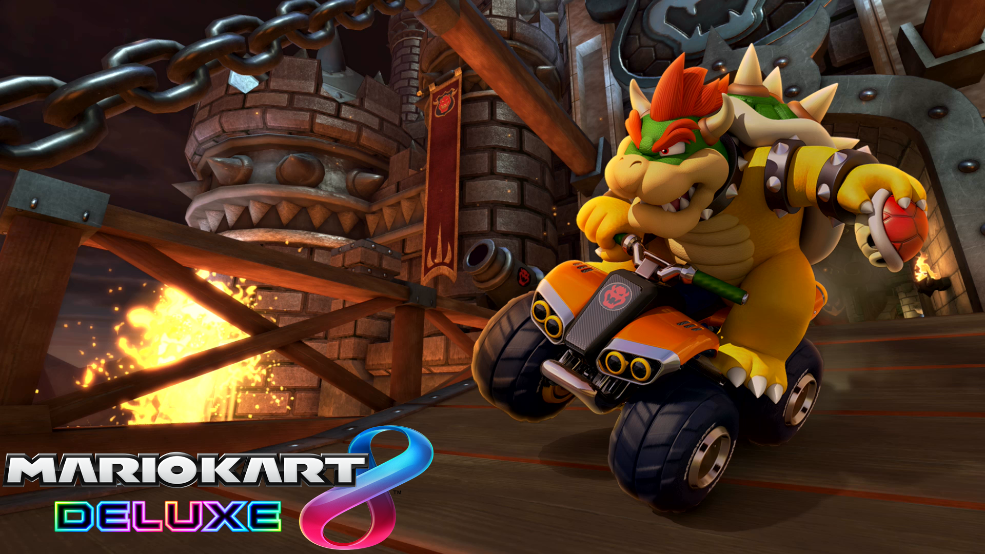 Wallpapers Id - - Mario Kart 8 Deluxe Bowser , HD Wallpaper & Backgrounds