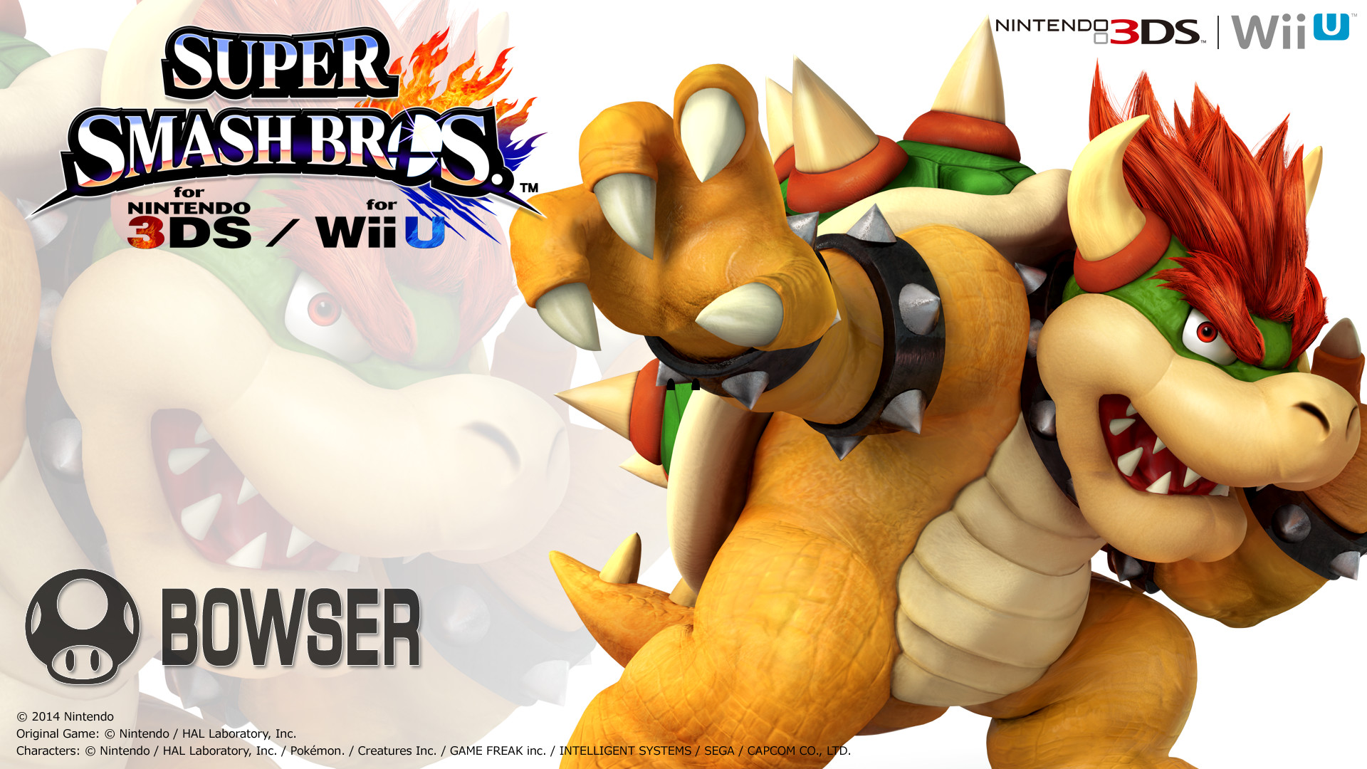 Bowser Wallpaper By Masterenex - Super Smash Bros Characters , HD Wallpaper & Backgrounds