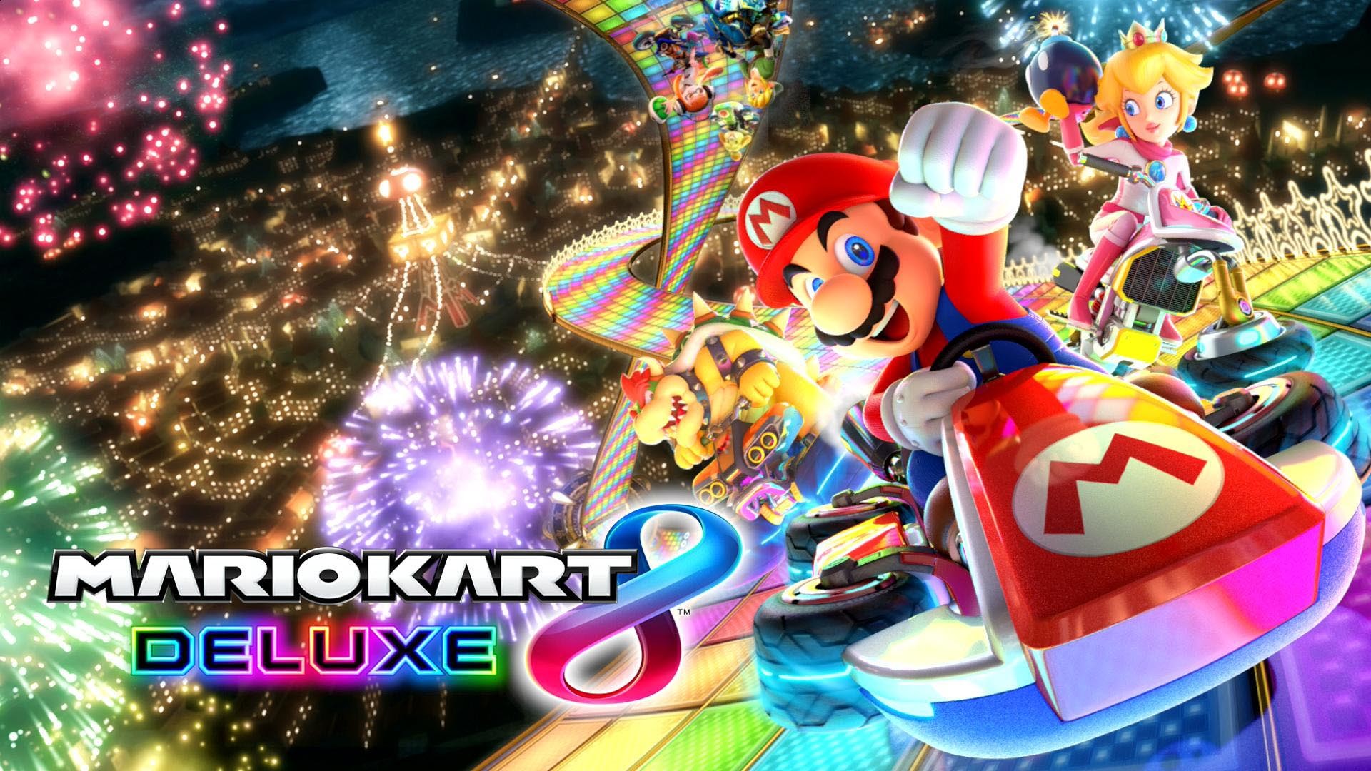 Super Mario Kart Wallpaper - Mario Kart 8 Deluxe , HD Wallpaper & Backgrounds