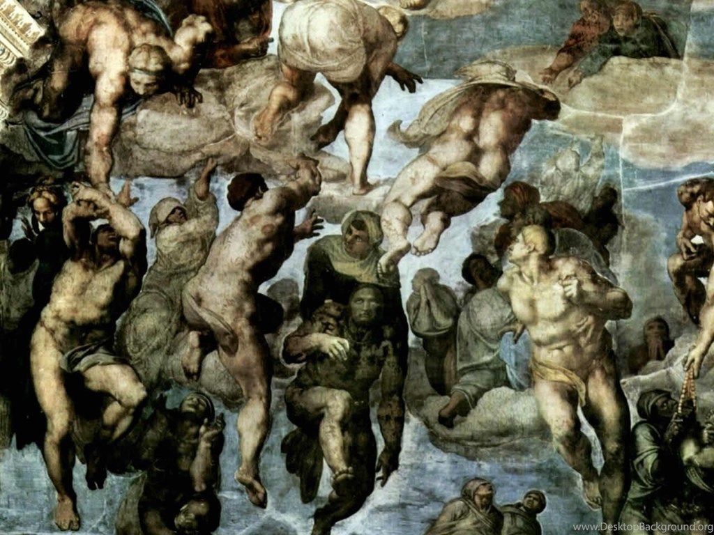 Popular - Michelangelo Painting Hd , HD Wallpaper & Backgrounds