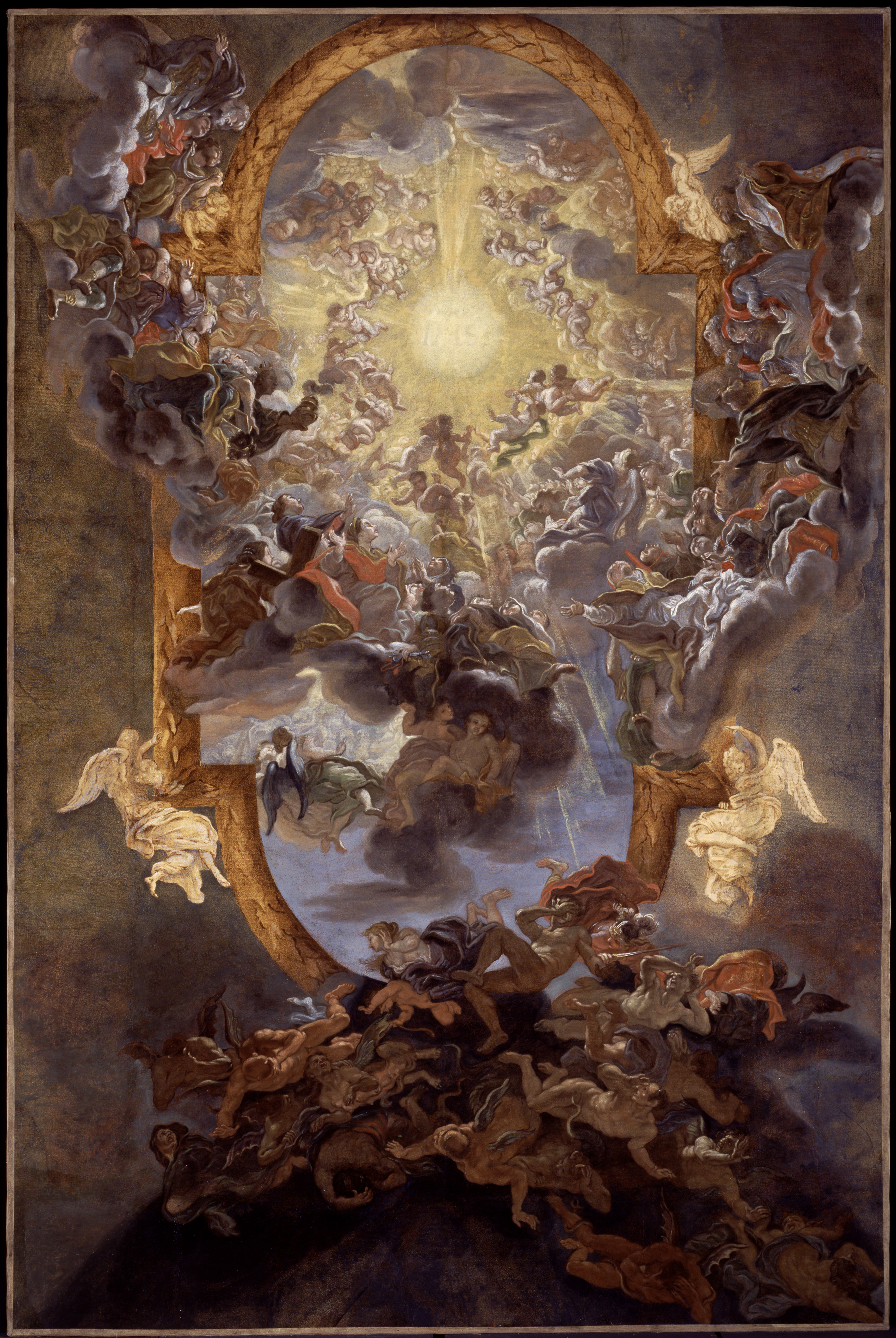 Found The - Giovanni Battista Gaulli Triumph Of The Name , HD Wallpaper & Backgrounds