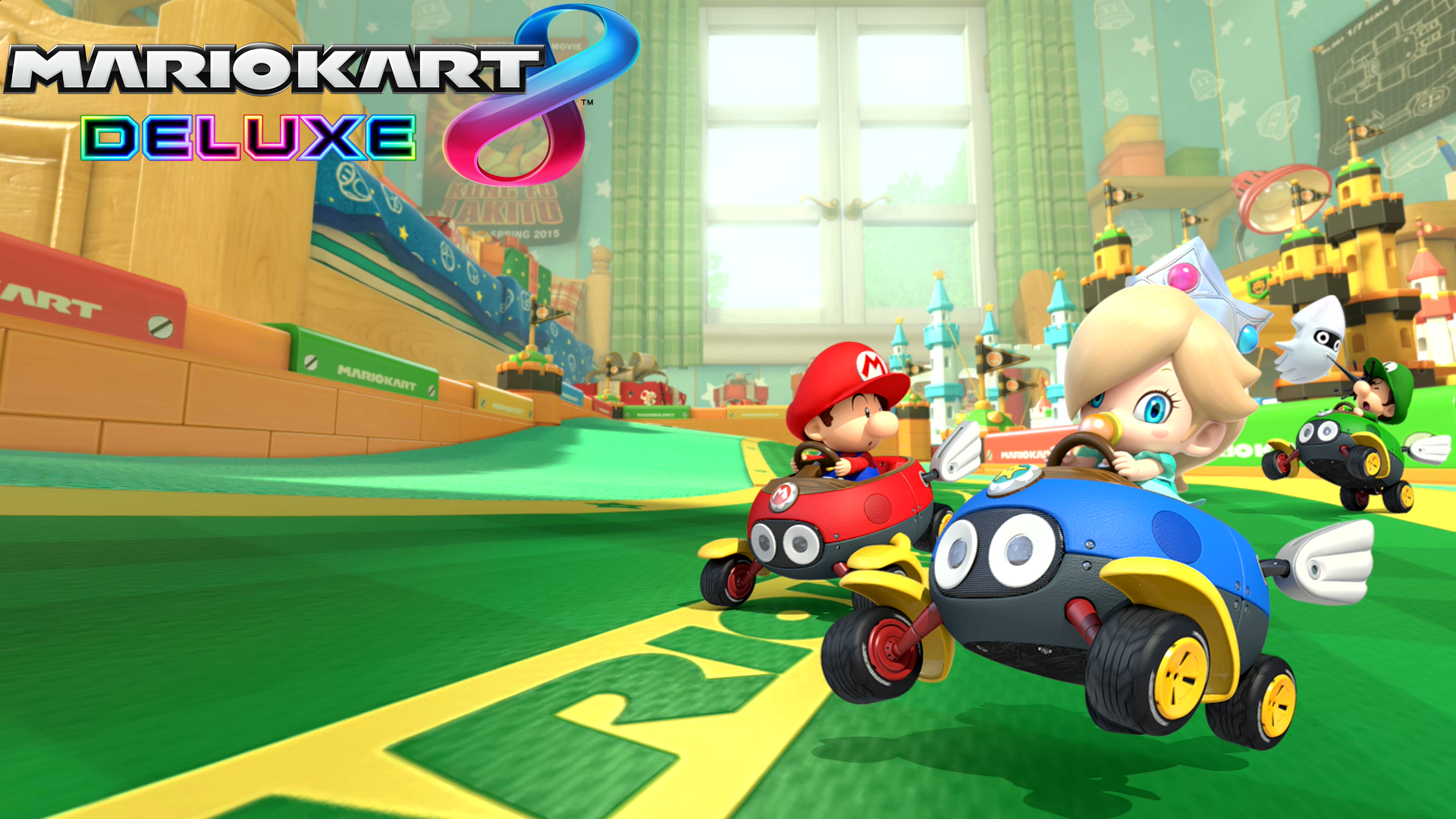 Wallpapers Id - - Luigi Mario Kart 8 Deluxe , HD Wallpaper & Backgrounds